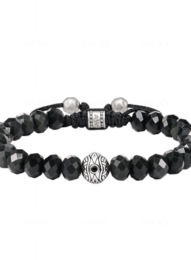 AWNL恶魔之眼黑曜石手链