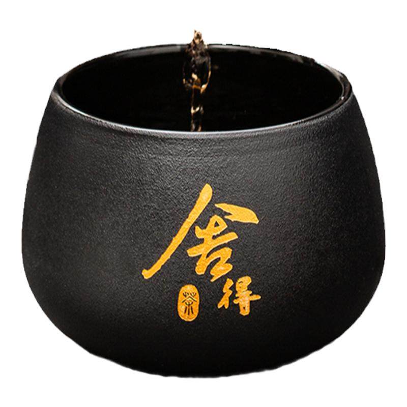 韩恬繁陶瓷烟灰缸茶洗家用办公室客厅创意大号高级感潮流中式烟缸