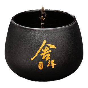 韩恬繁陶瓷烟灰缸茶洗家用办公室客厅创意大号高级感潮流中式烟缸