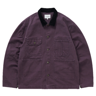 714street男装潮牌密歇根工装外套男秋冬款多口袋日系水洗夹克