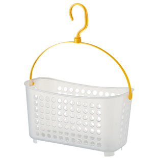 日式带提手挂篮单钩收纳篮可串联吊挂置物篮 软胶の耐摔抗压.6328