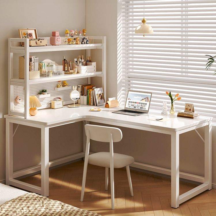 转角书桌l型电脑桌台式卧室一体拐角桌子书桌家用工作台女生书架