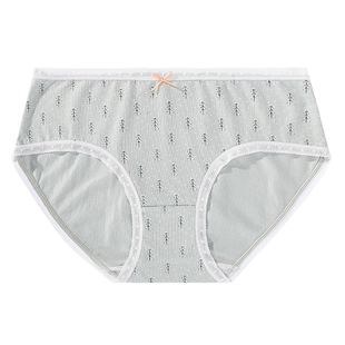 芬腾内裤女纯棉抗菌少女日系可爱学生甜美无痕中腰透气大码三角裤