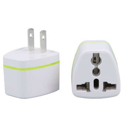 二脚转三孔插头2转3插座转换器二