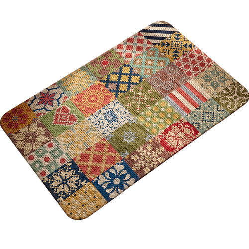 浴室防滑地垫民族风卫生间吸水速干脚垫高级感厕所卫浴免打理门垫