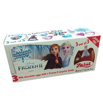 现货迪士尼乐园冰雪奇缘奇趣玩具可可脂牛奶巧克力蛋儿童生日礼物