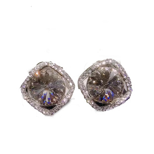 艾妮薇妮施华洛水晶款新款镀真金保色锆石微镶耳环大品牌高端货