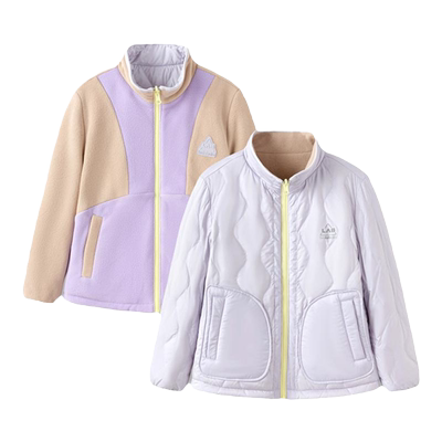 巴拉巴拉女童保暖羽绒服中大童立领便服儿童加厚外套冬装新款童装