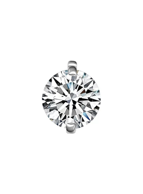 人鱼之泪s925银莫桑钻鱼线项链女款隐形透明吊坠简约锁骨链毛衣链