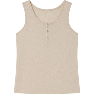 亚麻吊带背心女夏季修身无袖坎肩2026新款可外穿针织打底内搭上衣