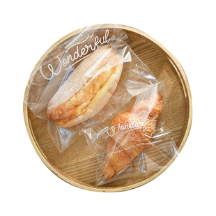 面包包装袋甜甜圈可颂自封打包袋一次性欧包烘焙透明甜品小袋子