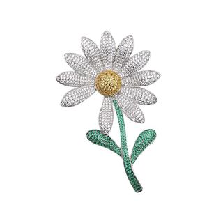 GD权志龙演唱会同款镶钻大雏菊胸针2025年太阳花徽章男女饰小雏菊