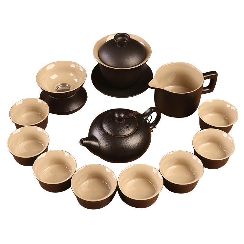 黑泥黑陶茶具套装整套茶具泡茶器