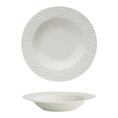 石纹陶瓷11英寸草帽汤盘