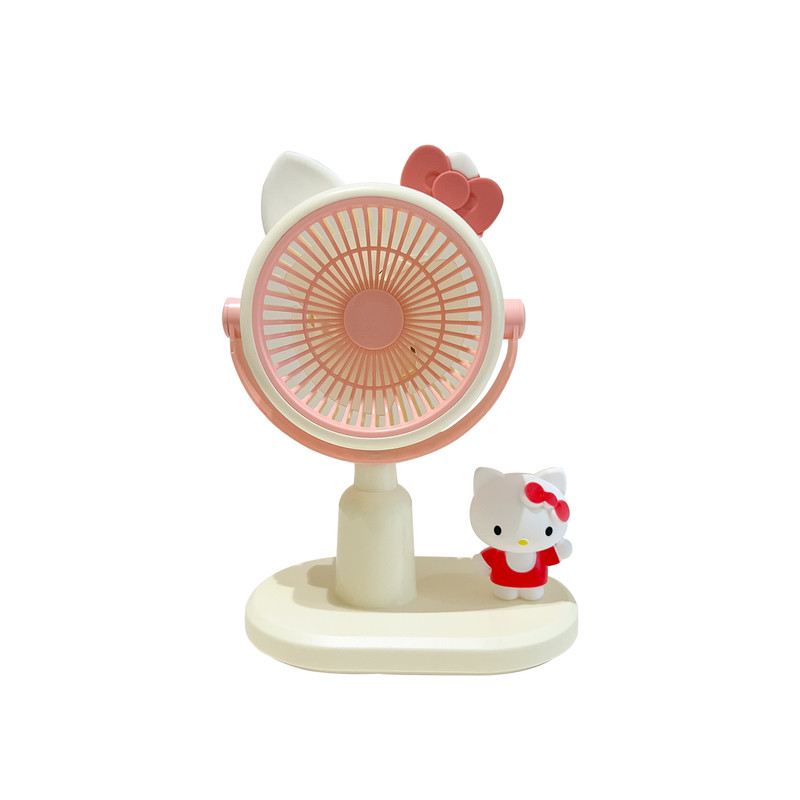 凯蒂猫风扇办公室桌上台面hellokitty电风扇小型可爱卡通儿童卧室