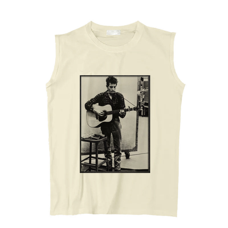 bobdylan鲍勃迪伦t恤印花圆领