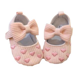 春秋婴儿鞋女宝宝公主鞋0一1岁软底鞋学步秋季百天周岁布鞋不掉鞋