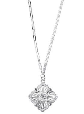 吴越老银铺足银999.9苒棠项链女