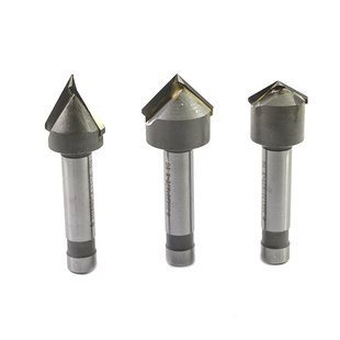 直柄镶合金焊接刃钨钢倒角刀锪钻2刃过中心V型槽铣刀1620534度YG