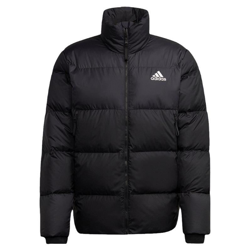 保暖立领短款男羽绒服阿迪达斯