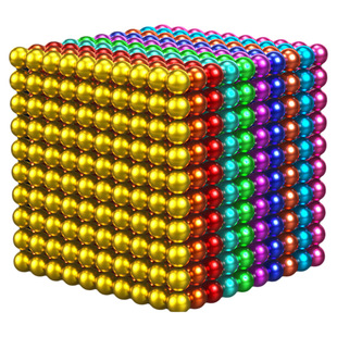 益智拼装巴克球磁力珠1000磁铁球吸铁石珠子磁力球磁铁玩具解压