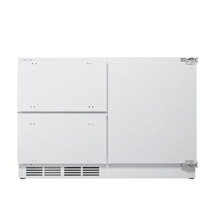 迪恩彩196升台下嵌入式冰箱卧式内嵌全隐藏式橱柜全嵌入小矮冰柜