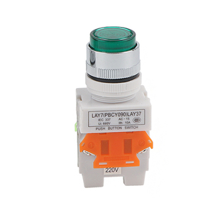 LAY37-11DN(PBCY090)LAY37带灯按钮开关自复位按钮DNZS自锁  22MM