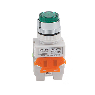 lay37开关自复位带灯按钮