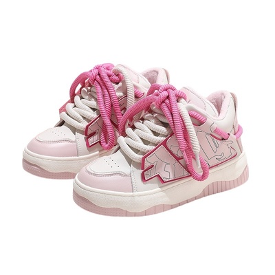 大嘴猴小白女冬季加绒二棉鞋