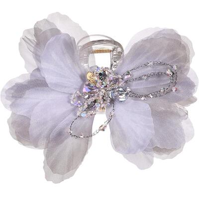 shes茜子梦幻薄纱花朵抓夹