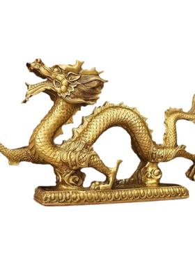 招财白虎神龙客厅风水生肖装饰品