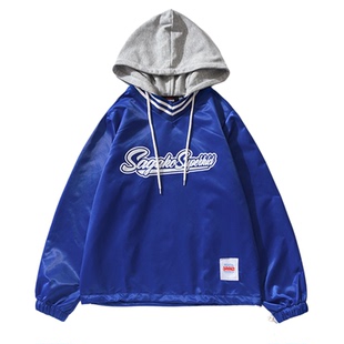 FUJAM美式复古街头少儿街舞服装嘻哈hiphop帅气连帽外套演出衣服