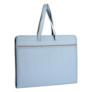 A3手提画纸收纳袋帆布风琴文件夹多层装素描画画作品的袋子儿童图画收藏夹13格美术袋报纸收纳夹8k画稿收纳袋