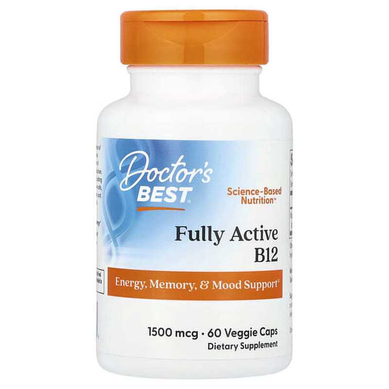 Doctor's Best高级全活性维生素B12甲钴胺舒缓精神紧张情绪神经系