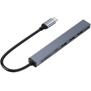 ORICO奥睿科拓展坞USB3.0扩展器PD60W快充集线器HUB分线器扩展适用苹果macbook笔记本多功能typec转接头