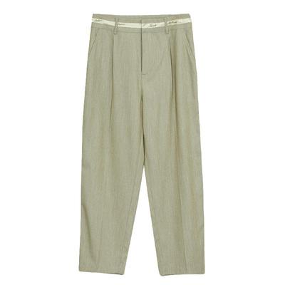 谜底休闲裤女秋款通勤风西裤极简休闲九分裤萝卜裤243MK1175