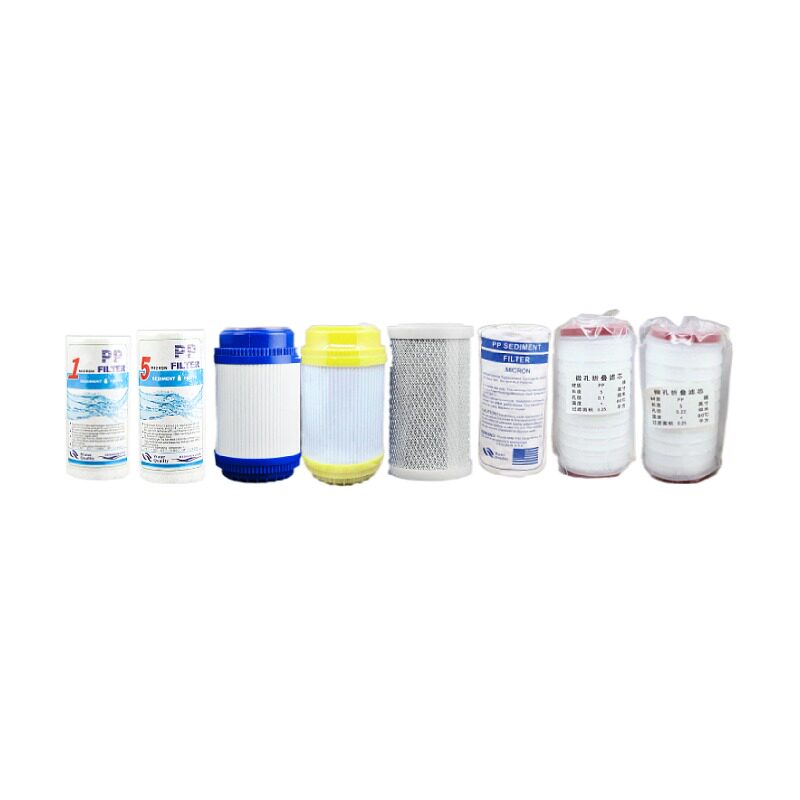 5寸PP棉滤芯 颗粒碳 压缩碳 树脂 线绕折叠 净水器激光冷水机滤芯