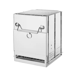 户外烧烤炉具柴火炉露营生火炉子灶便携折叠野炊BBQ烤架木柴炭炉