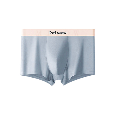 猫人纯棉男士平角内裤10A抑菌透气吸汗舒适大码四角裤衩撞色腰头