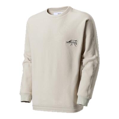 ECCO×白山联名系列25新户外抓绒简约无帽卫衣女外套男EW253SW001