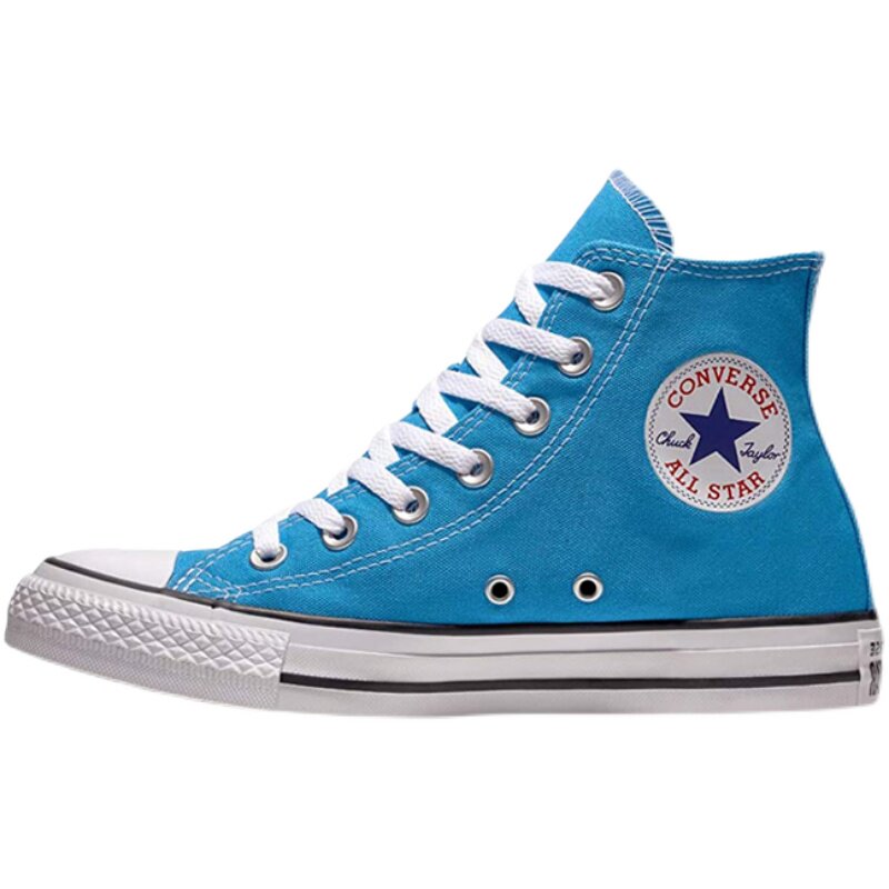 Converse匡威帆布鞋蓝色高帮休闲