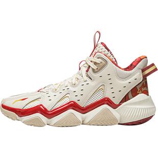 李宁童鞋怒放2 PRO V2篮球鞋男大童耐磨防滑圆头青少年中帮童鞋