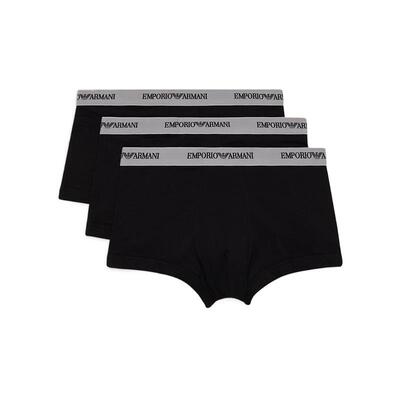 阿玛尼男三条装纯棉平角内裤套装