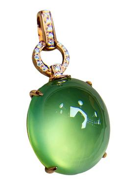 玫瑰金附证书典雅风天然葡萄石