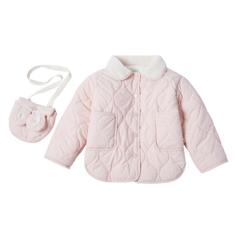 加绒加厚外套女童冬季新品