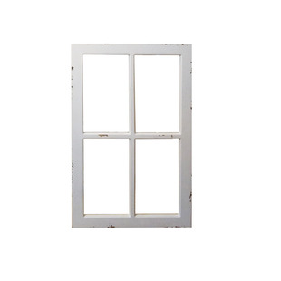 家居摆件木质做旧窗框白色定制拍摄背景道具橱窗甜品花店BJD假窗