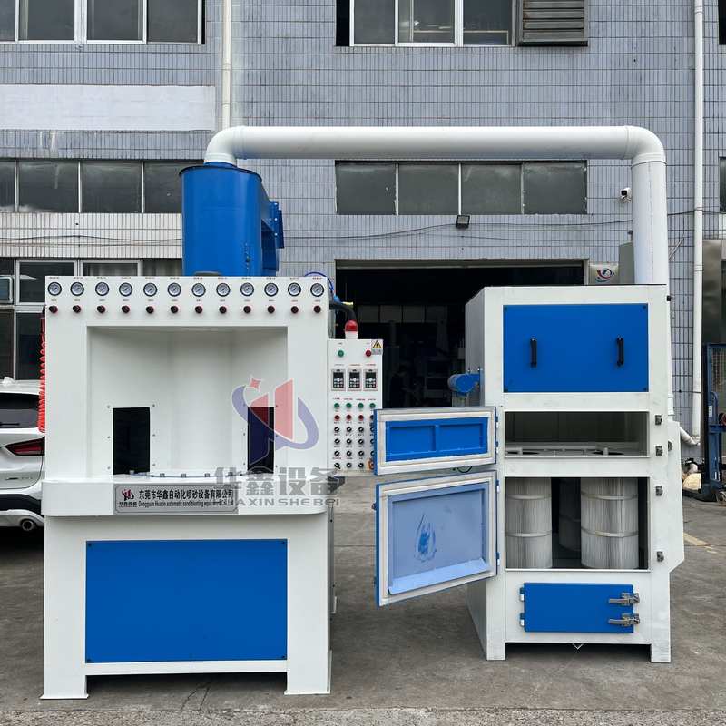 转盘式自动喷砂机吊灯去毛刺氧化阳极电镀前处理连续式转盘喷砂机