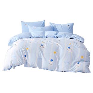 水星家纺被套单件婴幼儿A类全棉印花被子套儿童纯棉抑菌被罩床品