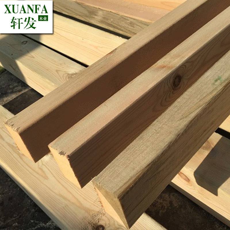 樟子松防腐木地板户外立柱横梁方木柱子板材木龙骨批发木