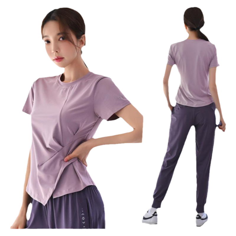 瑜伽服跑步运动套装女春夏季速干